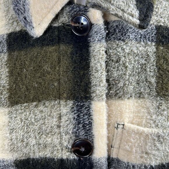 Madewell Belrose Shirt-Jacket in Maran Plaid Sz L - Picture 6 of 11